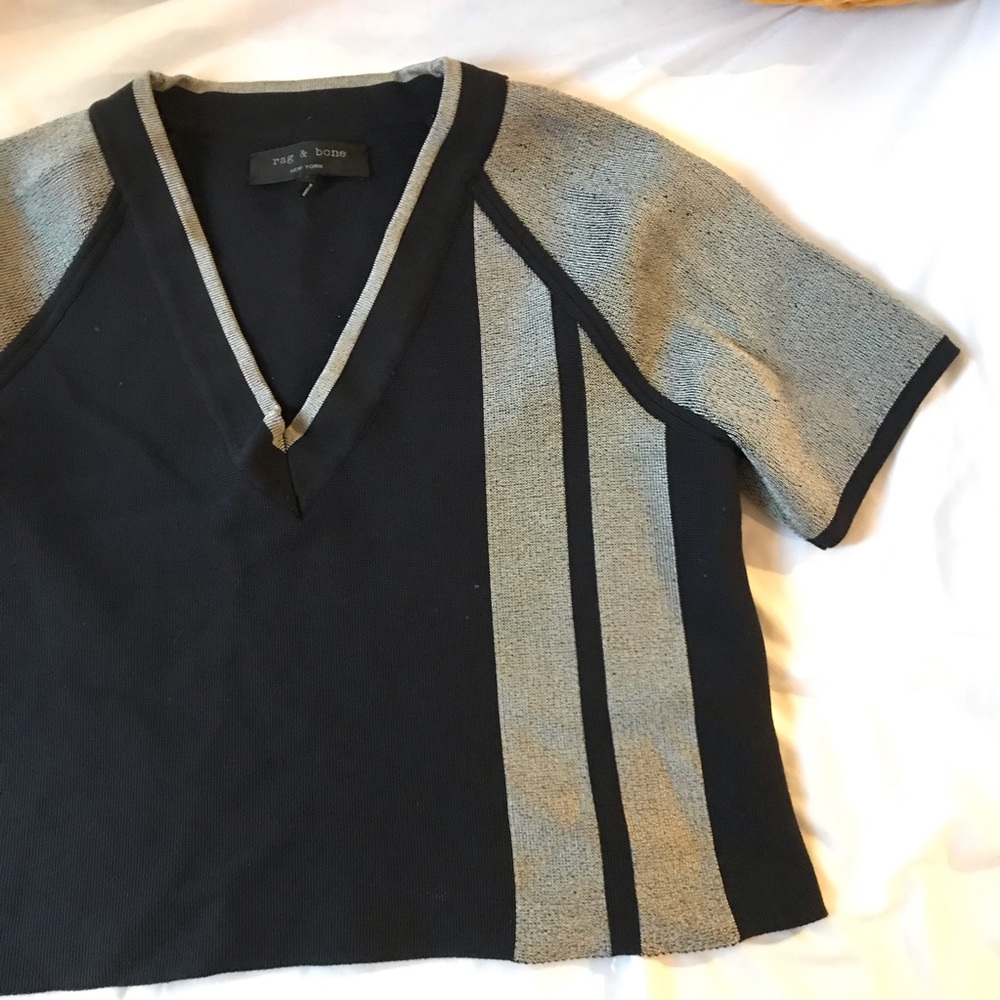 Rag & Bone Cropped Sweater Tee - Picture 6 of 8
